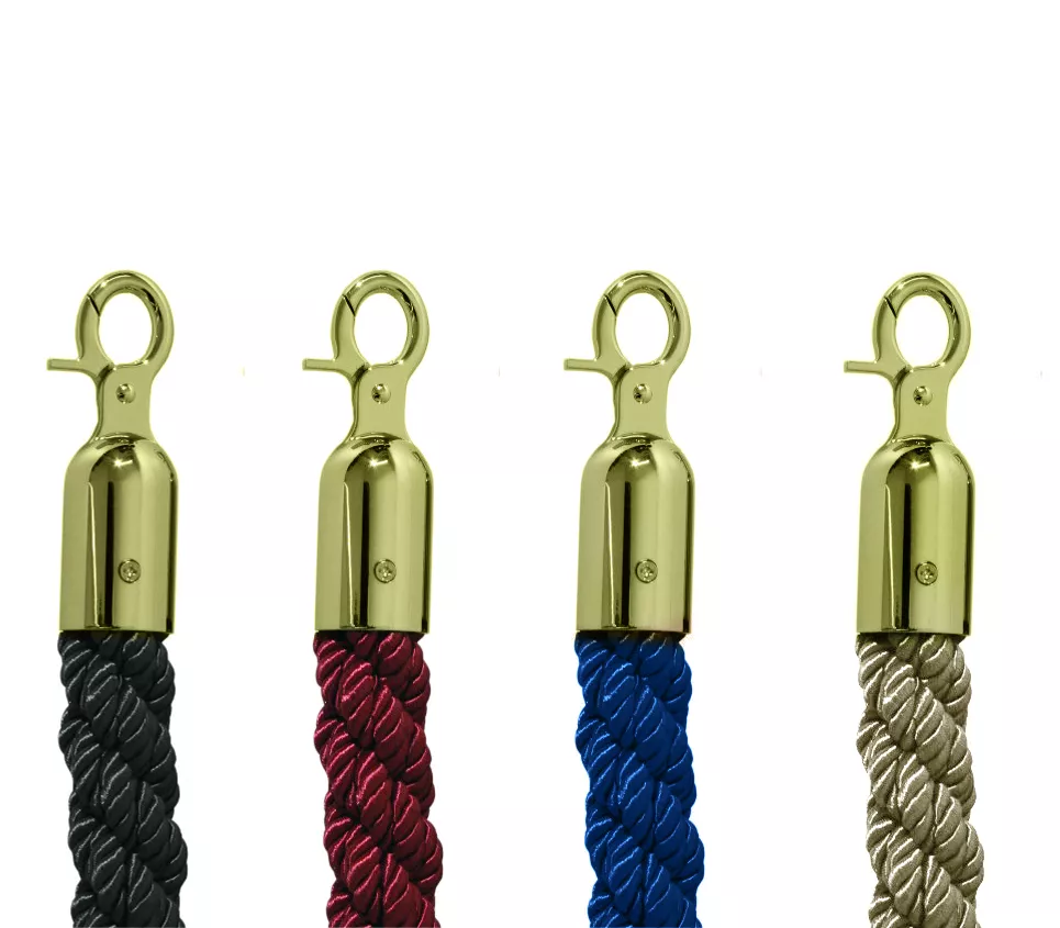 Cordon de liaison pour système de guidage de personnes 1,5m Titanium or Cordon de liaison pour système de guidage de personnes 1,5m Titanium or