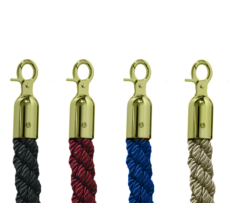 Cordon de liaison pour système de guidage de personnes 1,5m Titanium or