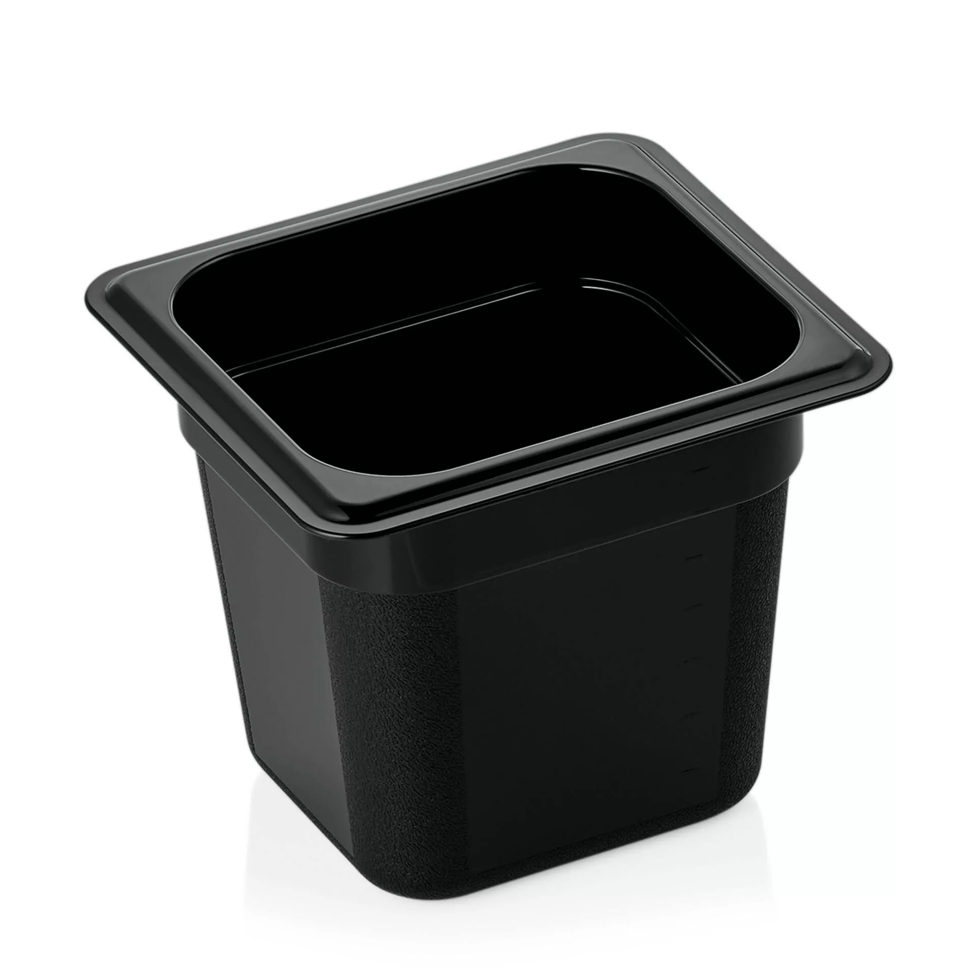 Récipient Gastro Norm 150mm de profondeur - PC noir (GN 1/6) Récipient Gastro Norm 150mm de profondeur - PC noir (GN 1/6)