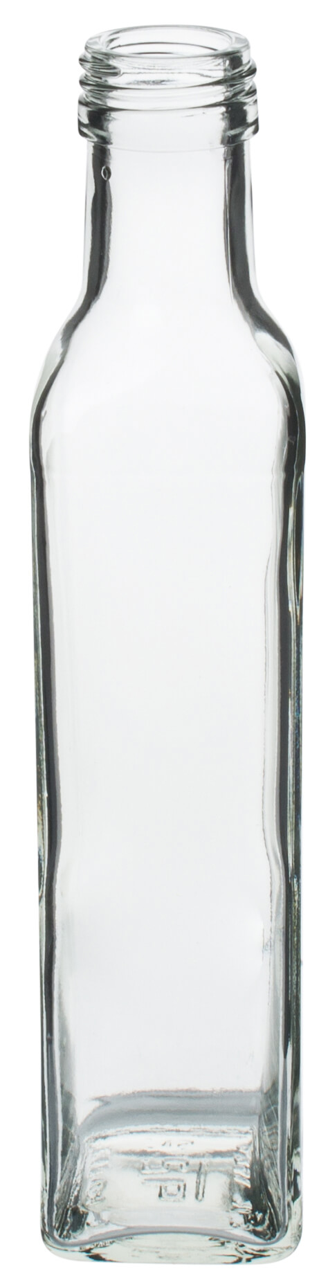 Bouteille de verre carrée - 250ml