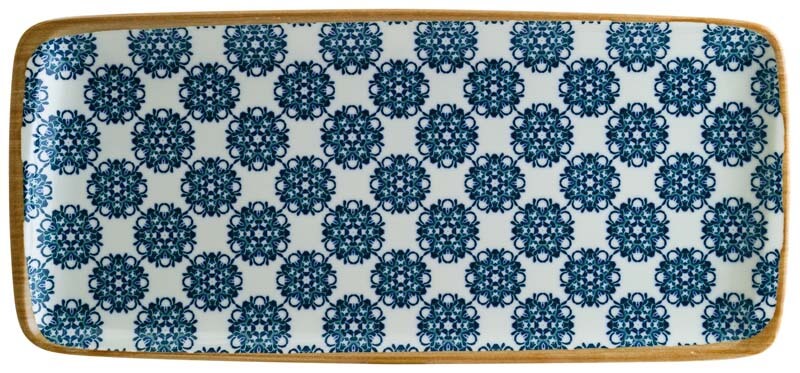 Bonna Lotus Moove plat 34x16cm bleu - 12 pièces Bonna Lotus Moove plat 34x16cm bleu - 12 pièces
