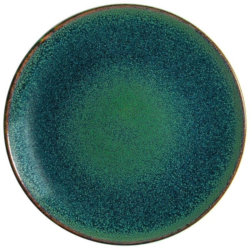 Assiettes plates Bonna Ore Mar Gourmet 27 cm, vertes - 12 pièces