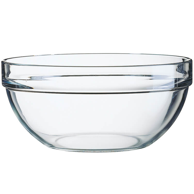 Lot De 3 Soupières Empilables Arcoroc Verre Trempé 50 Cl - Idéales Pour Entrées, Salades Et Desserts Individuels