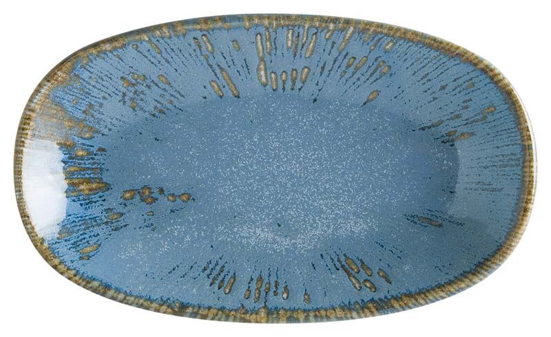 Assiette Bonna Snell Sky Gourmet ovale 15 x 8,5 cm, bleue - 12 pièces