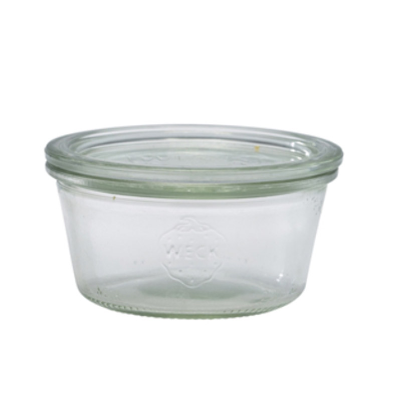 Bocal WECK avec couvercle en verre - 290 ml / 10 x 5,5 cm (6 pièces)
