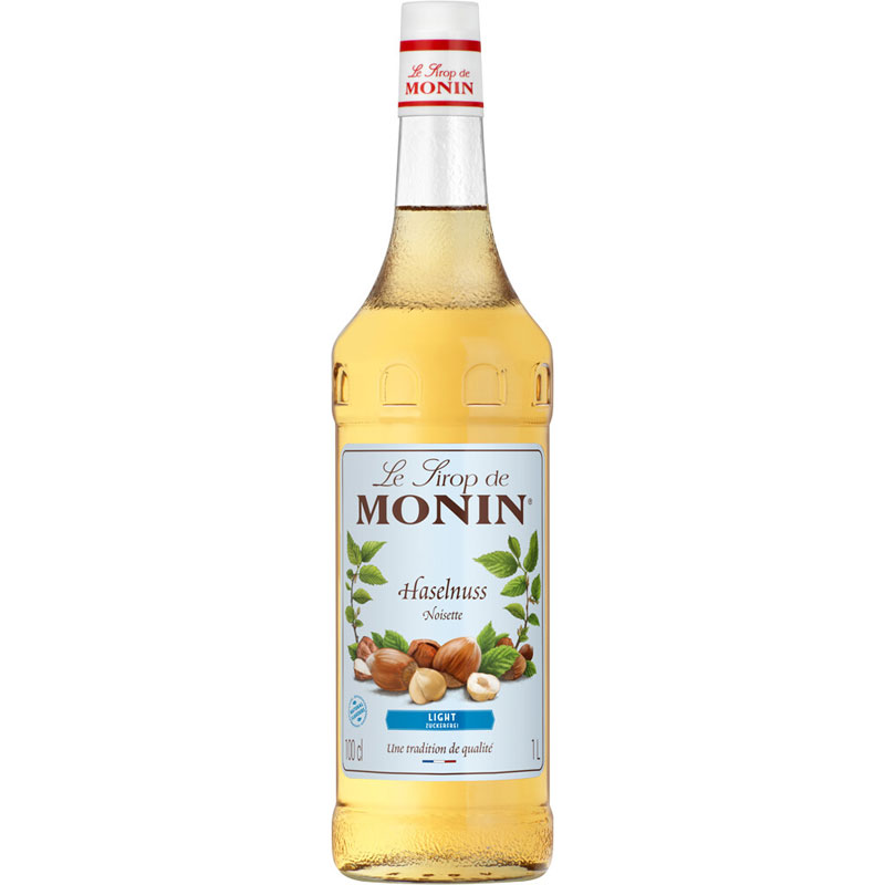 Noisette à teneur réduite en sucre (light) - Sirop Monin (1,0l) Noisette à teneur réduite en sucre (light) - Sirop Monin (1,0l)