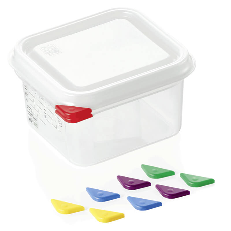 Récipient de conservation GN 1/6 avec couvercle, PP - 1,7 l / H 10 cm (1 pièce) Récipient de conservation GN 1/6 avec couvercle, PP - 1,7 l / H 10 cm (1 pièce)