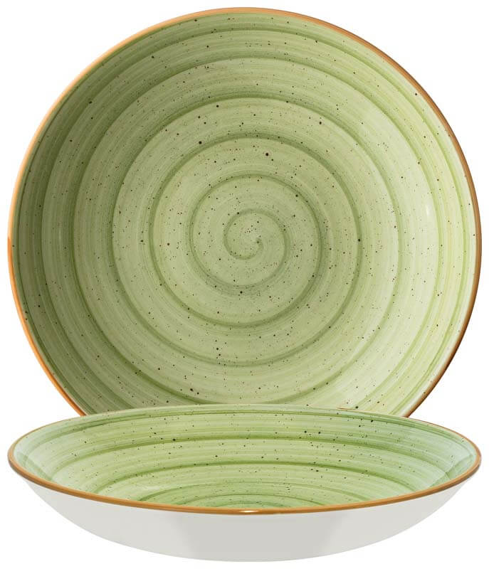 Bonna Aura Therapy Bloom assiette creuse 25cm vert - 6 pièces Bonna Aura Therapy Bloom assiette creuse 25cm vert - 6 pièces