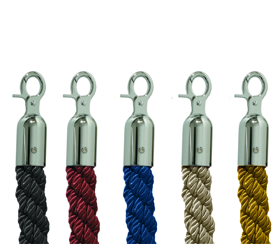 Cordon de liaison pour système de guidage de personnes 1,5m chromé