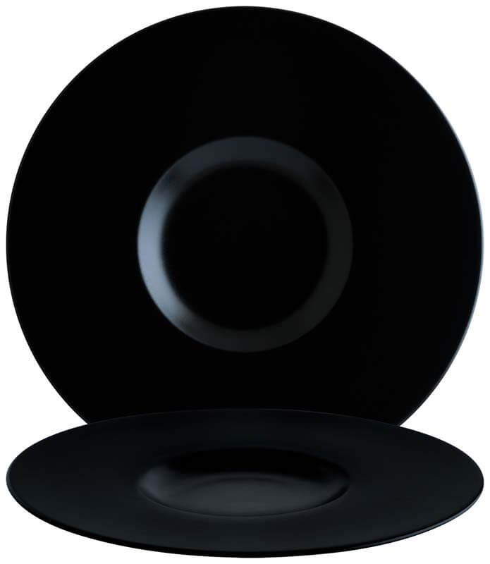 Bonna Notte Neat Assiette plate 30cm noir - 6 pièces Bonna Notte Neat Assiette plate 30cm noir - 6 pièces