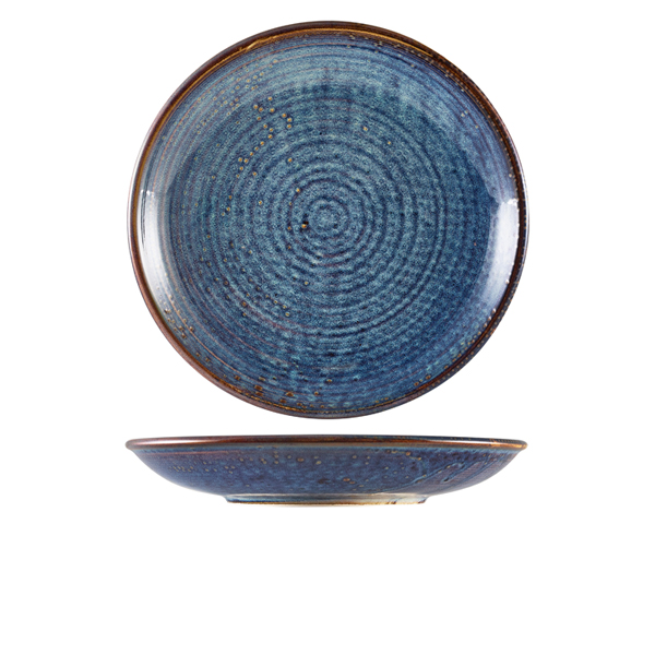 Assiette creuse Terra Aqua Blue – 28 cm (3 pcs)