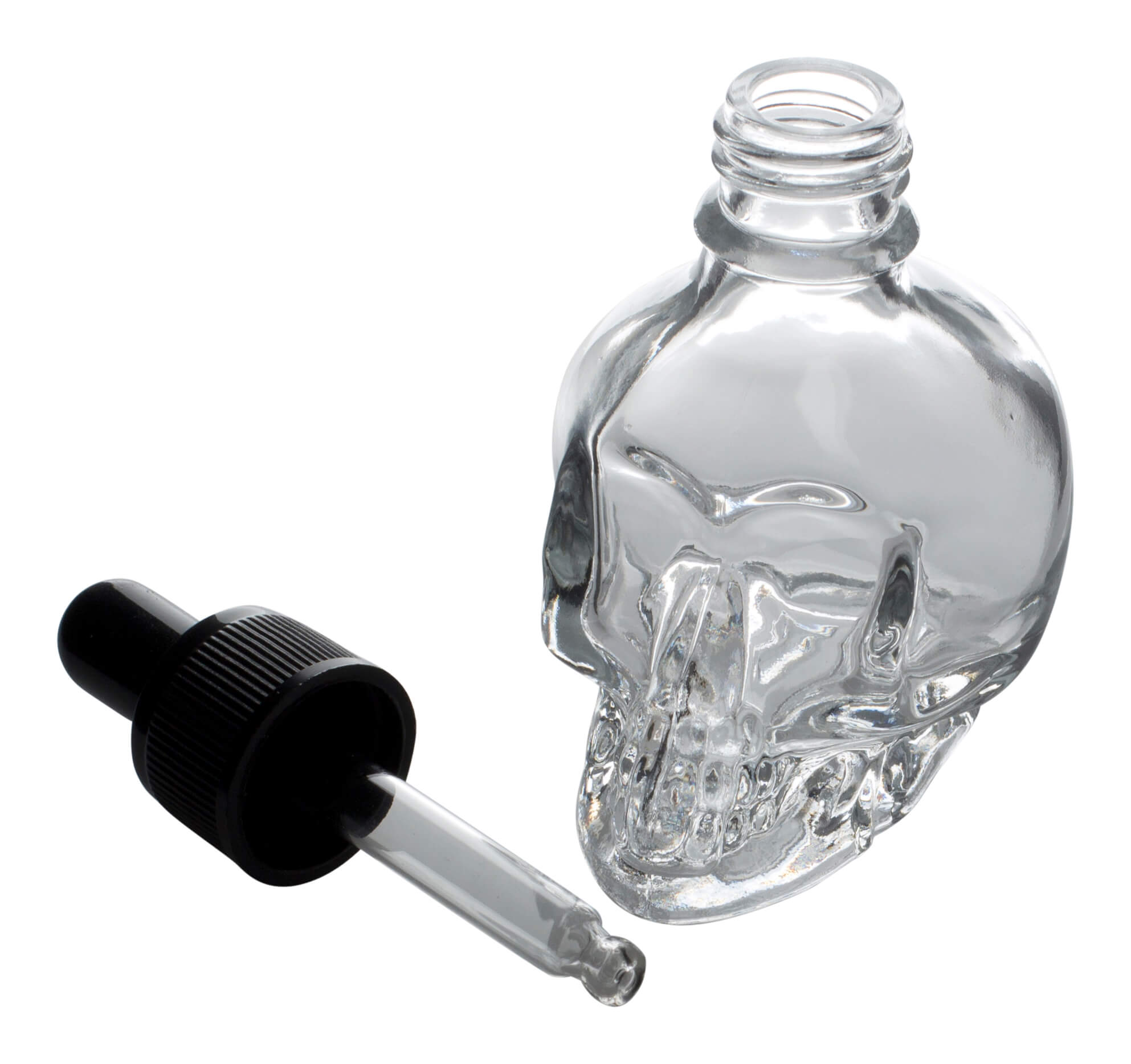 Bouteille avec pipette, tête de mort - 40ml
