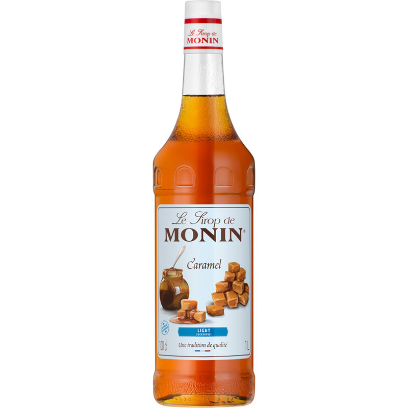 Caramel allégé en sucre (light) - Sirop Monin (1,0l) Caramel allégé en sucre (light) - Sirop Monin (1,0l)