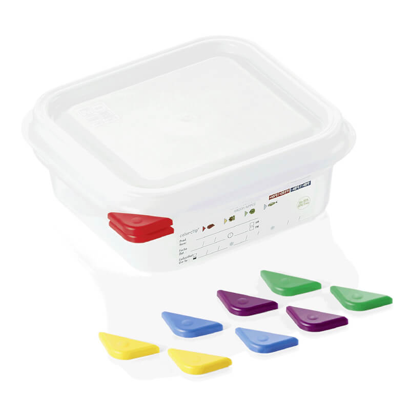 Récipient de conservation GN 1/6 avec couvercle, PP - 1,1 l / H 6,5 cm (1 pièce)