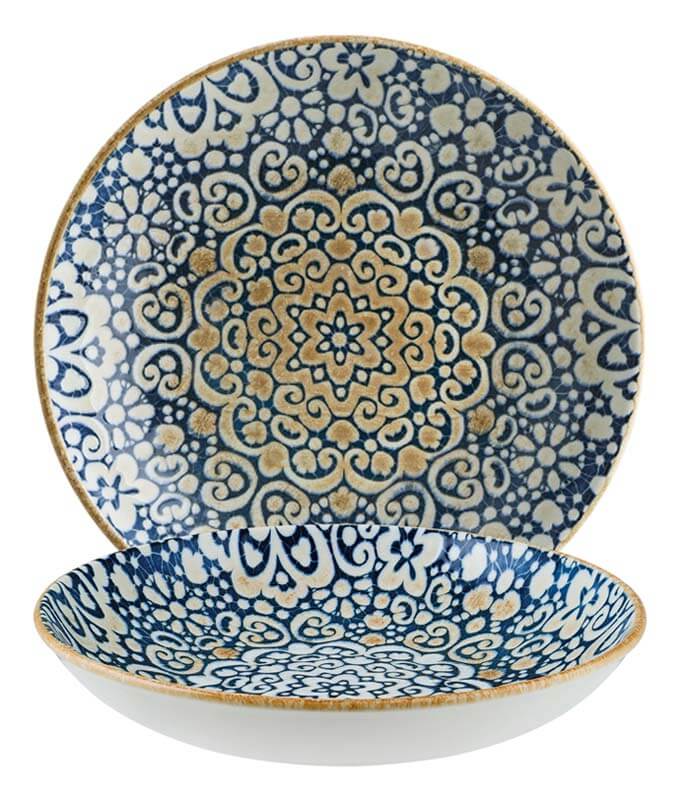 Bonna Alhambra Bloom Assiette creuse 28cm bleu - 6 pièces Bonna Alhambra Bloom Assiette creuse 28cm bleu - 6 pièces
