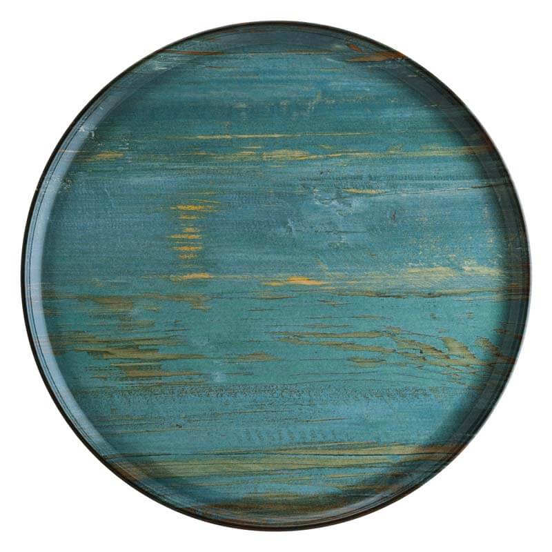 Bonna Madera Mint Gourmet Assiette à pizza 32cm bleu - 6 pièces Bonna Madera Mint Gourmet Assiette à pizza 32cm bleu - 6 pièces