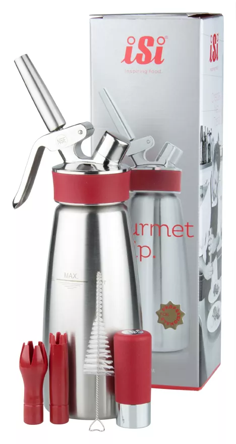 iSi Chauffe-crème "Gourmet Whip PLUS", acier inoxydable - 0,5l iSi Chauffe-crème "Gourmet Whip PLUS", acier inoxydable - 0,5l