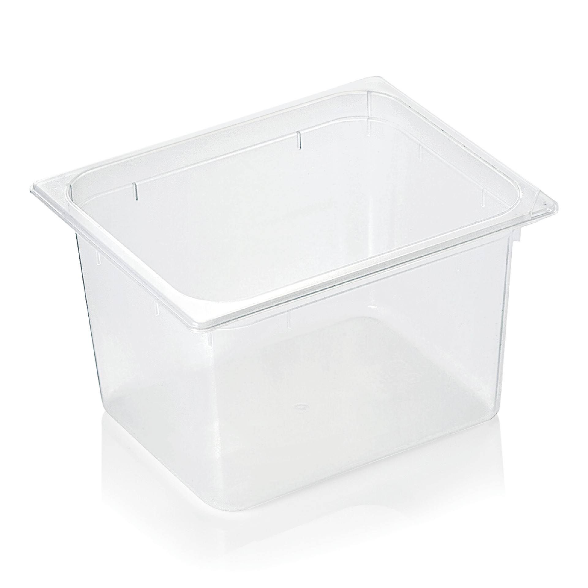 GN 1/2 récipient avec graduation, avec couvercle, polypropylène - H 20 cm (série GN 89) GN 1/2 récipient avec graduation, avec couvercle, polypropylène - H 20 cm (série GN 89)