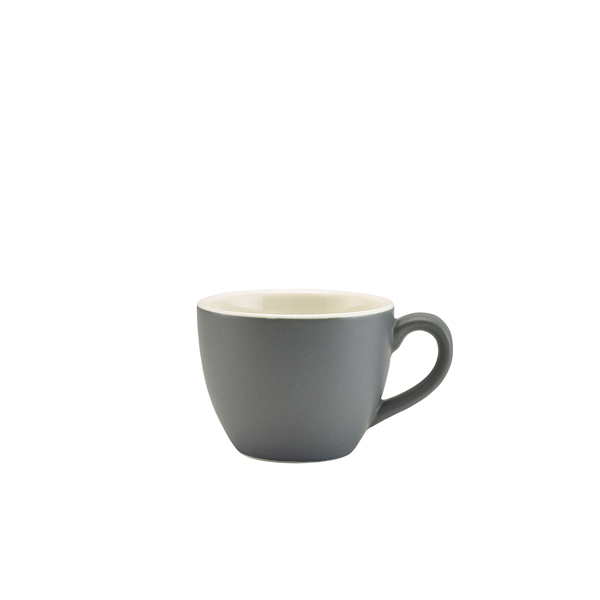 Tasse à espresso en porcelaine gris mat – 90 ml (6 pcs)