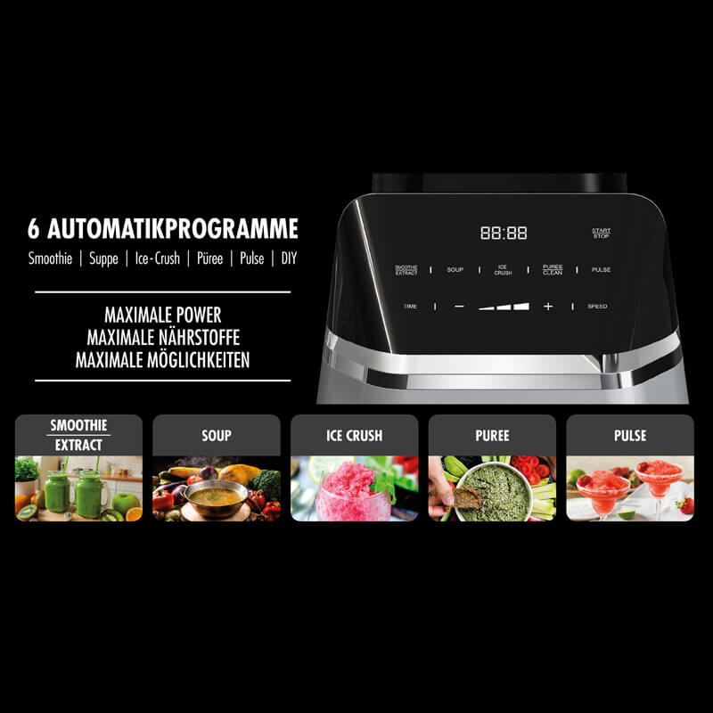 Mixeur multifonction Design Mix & Soup 2000 W - Gastroback