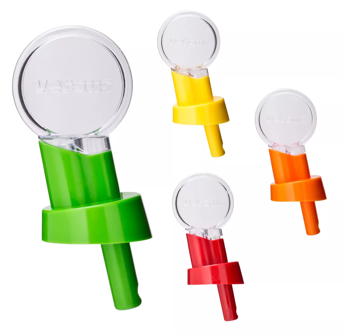 Verseur de bouteilles Versus avec bouchon anti-poussière - diff. Couleurs Verseur de bouteilles Versus avec bouchon anti-poussière - diff. Couleurs