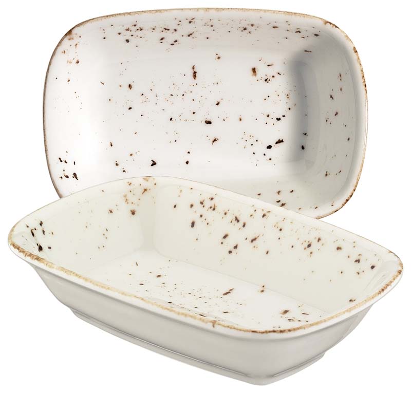 Bonna Grain Gourmet plat rectangulaire 17x11,5cm crème - 12 pièces Bonna Grain Gourmet plat rectangulaire 17x11,5cm crème - 12 pièces