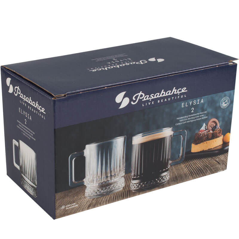Gobelet avec anse Elysia, Pasabahce - 250ml (2 pcs)