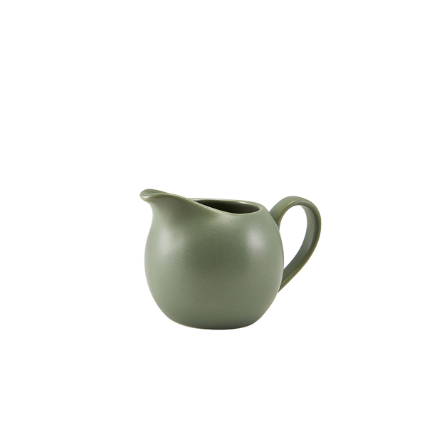 Petite Pot en porcelaine mate vert sauge – 140 ml (6 pcs)