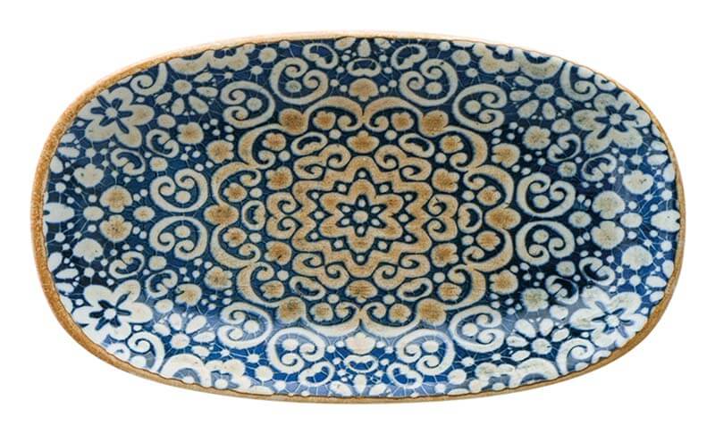 Bonna Alhambra Gourmet Plateau ovale 24x14cm bleu - 12 pièces Bonna Alhambra Gourmet Plateau ovale 24x14cm bleu - 12 pièces