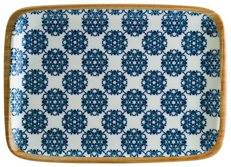 Bonna Lotus Moove plat 23x16cm bleu - 12 pièces Bonna Lotus Moove plat 23x16cm bleu - 12 pièces
