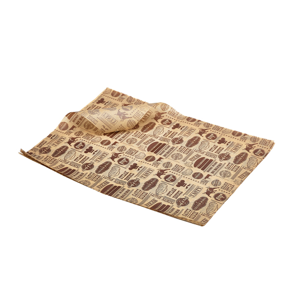 Papier parchemin / papier imperméable à la graisse, motif steakhouse - 35 x 25 cm (1000 pièces) Papier parchemin / papier imperméable à la graisse, motif steakhouse - 35 x 25 cm (1000 pièces)
