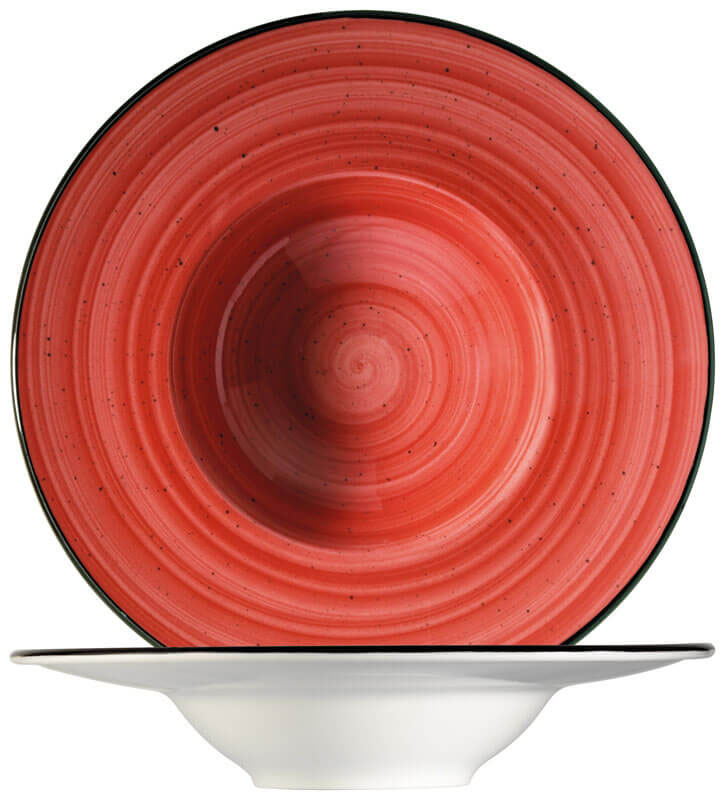 Bonna Aura Passion Banquet Assiette à pâtes 28cm rouge - 6 pièces
