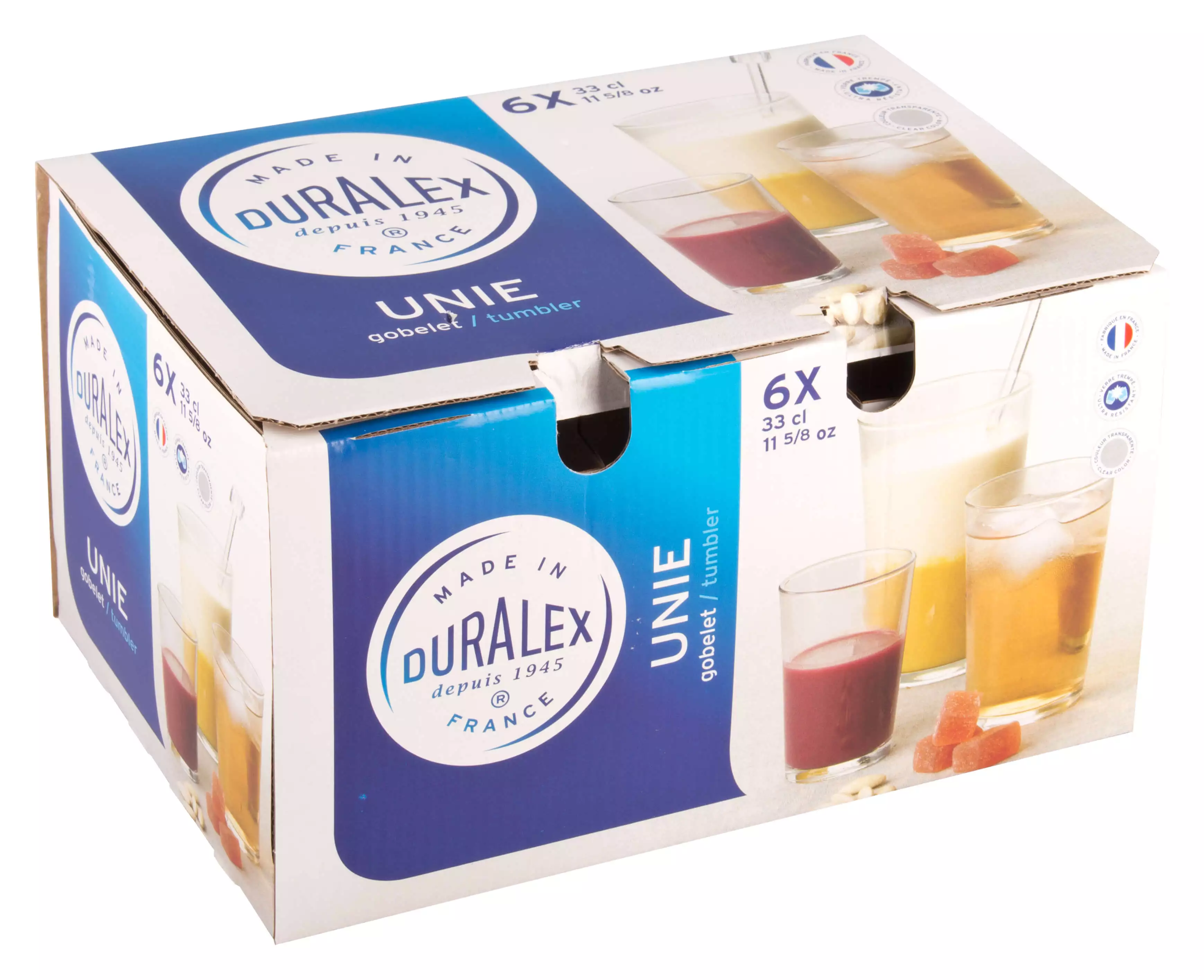 Verre à long drink Chope Unie, Duralex - 330ml (1 pce) Verre à long drink Chope Unie, Duralex - 330ml (1 pce)