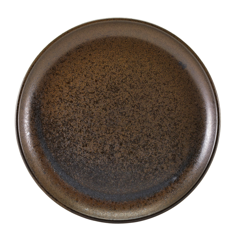 Assiette coupe Terra Cinder Black – 27,5 cm (6 pcs)