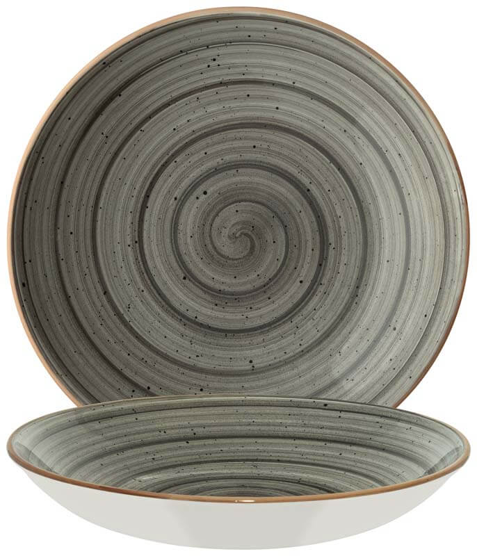 Bonna Aura Space Bloom Assiette creuse 28cm grise - 6 pièces Bonna Aura Space Bloom Assiette creuse 28cm grise - 6 pièces