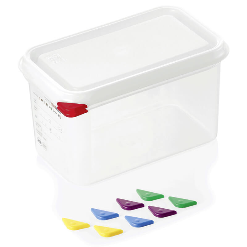 Récipient de conservation GN 1/4 avec couvercle, PP - 4,3 l / H 15 cm (1 pièce) Récipient de conservation GN 1/4 avec couvercle, PP - 4,3 l / H 15 cm (1 pièce)