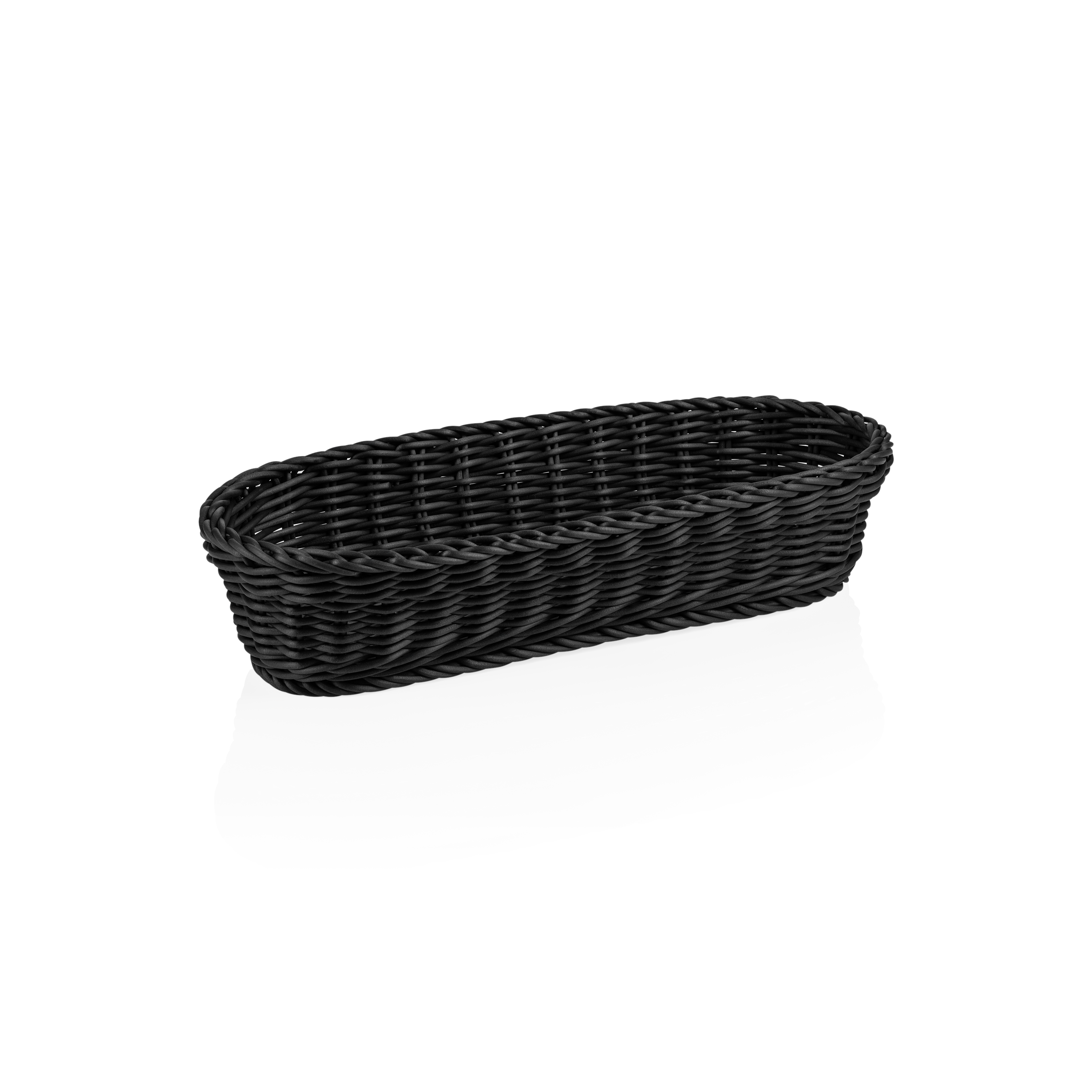 Panier à baguettes en polypropylène noir - 40 x 16 x 8 cm Panier à baguettes en polypropylène noir - 40 x 16 x 8 cm