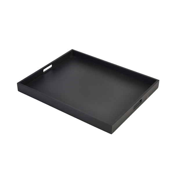 Plateau de service, bois d'acacia noir - 53,5 x 42,5 x 4,5 cm Plateau de service, bois d'acacia noir - 53,5 x 42,5 x 4,5 cm