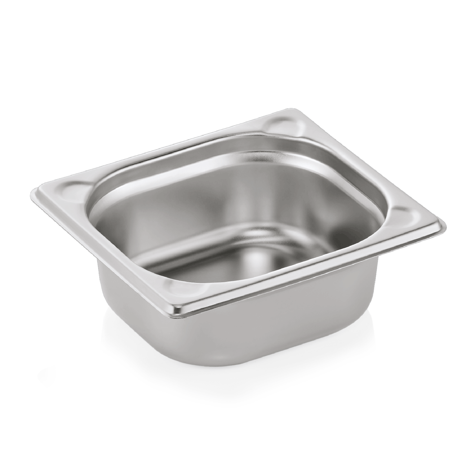 GN 1/6 récipients, coins en U, CNS - H 6,5 cm (série GN CORE)