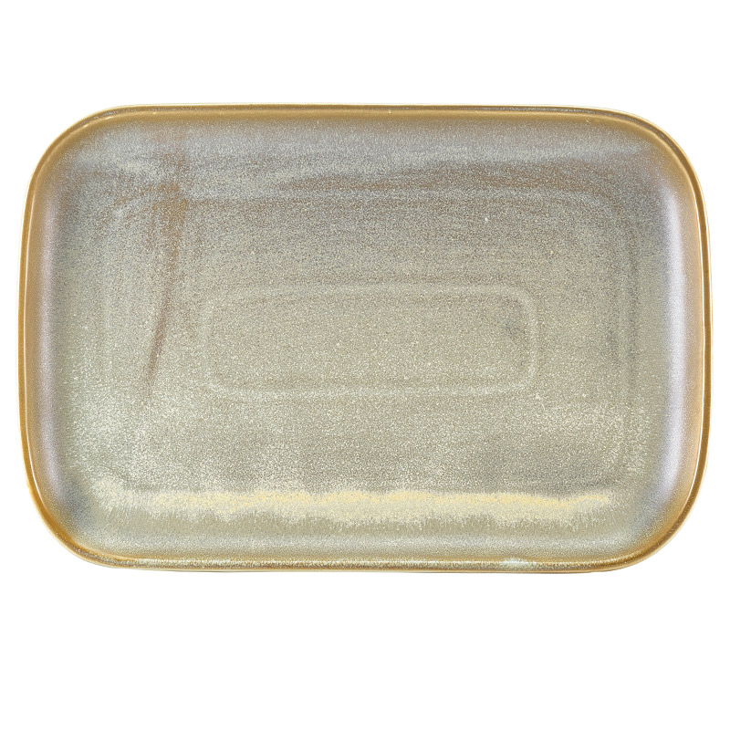 Assiette rectangulaire Terra Matt Grey – 34,5 × 23,5 cm (6 pcs)