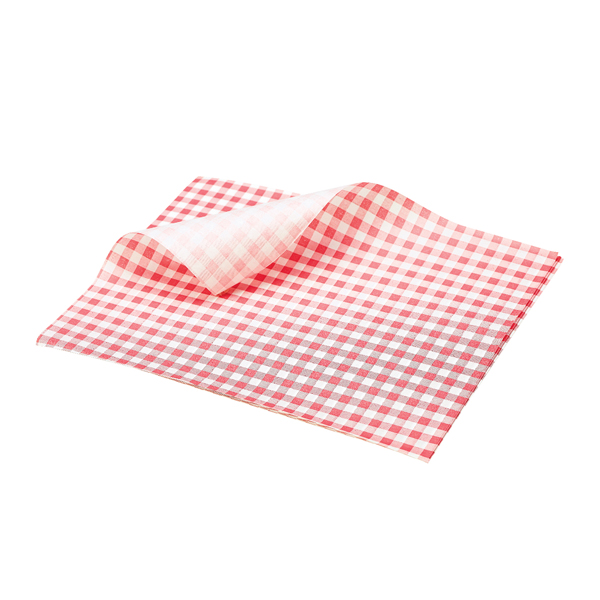 Papier parchemin / papier gras, quadrillé rouge - 25 x 20 cm (1000 pièces) Papier parchemin / papier gras, quadrillé rouge - 25 x 20 cm (1000 pièces)