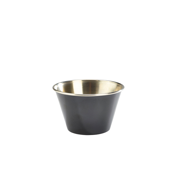 Coupelle à sauce, acier inoxydable, noir - 170 ml (24 pièces)