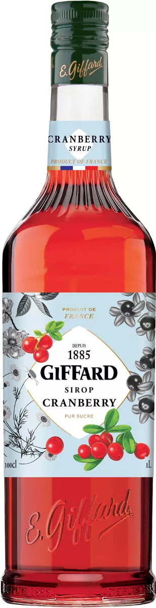Cranberry - Sirop Giffard (1,0l) Cranberry - Sirop Giffard (1,0l)