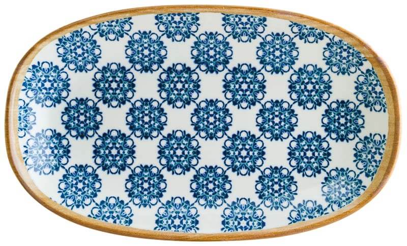 Bonna Lotus Gourmet Assiette ovale 34x19cm bleu - 6 pièces Bonna Lotus Gourmet Assiette ovale 34x19cm bleu - 6 pièces