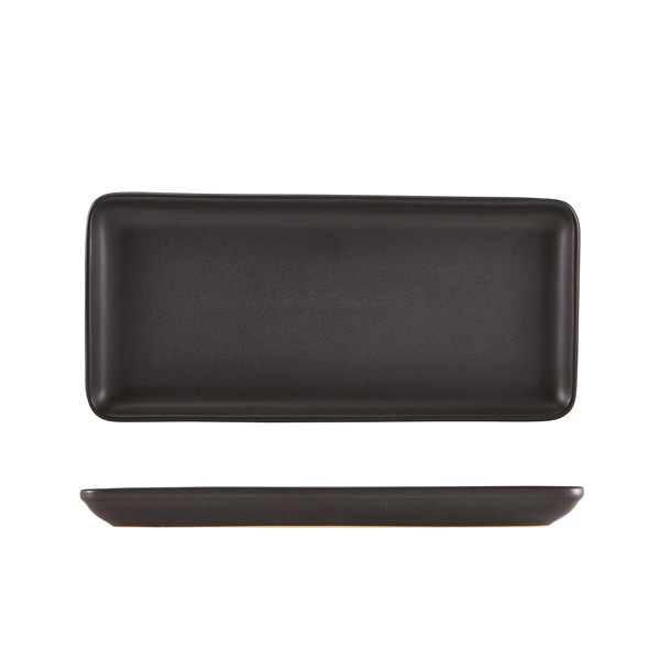 Plaque rectangulaire étroite Antigo Grès bronze antique – 31 x 14 cm (6 pcs)