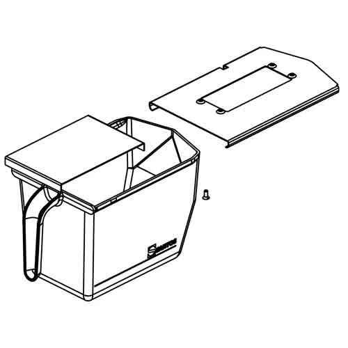 09500 - Santos #9 - Bac de récupération complet avec plaque de support et vis 09500 - Santos #9 - Bac de récupération complet avec plaque de support et vis