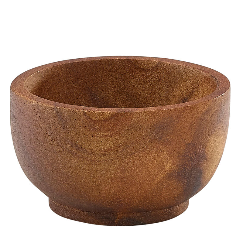 Coupelle à trempette, bois d'acacia - 60 ml