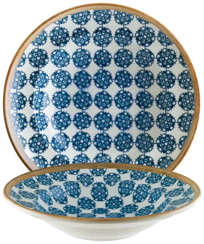 Bonna Lotus Gourmet Assiette à pâtes 27cm bleu - 6 pièces Bonna Lotus Gourmet Assiette à pâtes 27cm bleu - 6 pièces