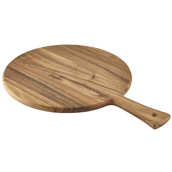 Planche à pizza / paddleboard ronde, bois d'acacia - 33 x 47 x 1,5 cm Planche à pizza / paddleboard ronde, bois d'acacia - 33 x 47 x 1,5 cm