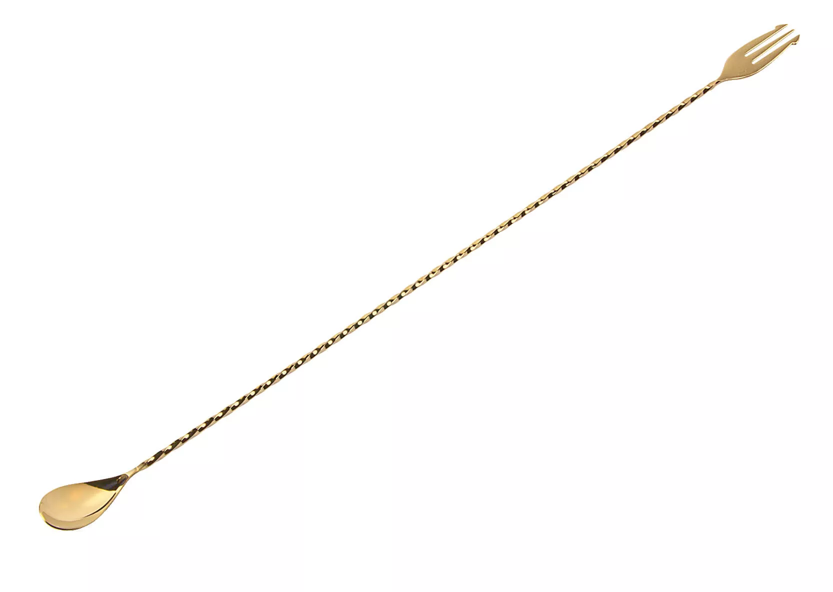 Cuillère à bar Japon, acier inoxydable, doré - 50cm Cuillère à bar Japon, acier inoxydable, doré - 50cm